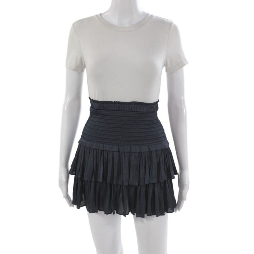 We're All Pretty Girls Womens Black Boho Mini Skirt Polyester Size S